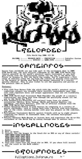 Fifa World Cup 2006 RELOADED - FullOptions - Jocuri full